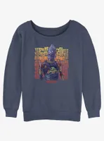 Star Wars The Mandalorian Grogu & IG-12 Yes No Womens Slouchy Sweatshirt BoxLunch Web Exclusive