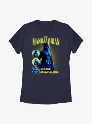 Star Wars The Mandalorian Retake Mandalore Womens T-Shirt