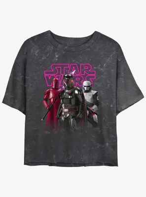 Star Wars The Mandalorian Moff Gideon's Return Mineral Wash Womens Crop T-Shirt
