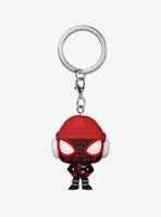 Funko Pocket Pop! Marvel Spider-Man Miles Morales (Winter Suit) Vinyl Keychain - BoxLunch Exclusive