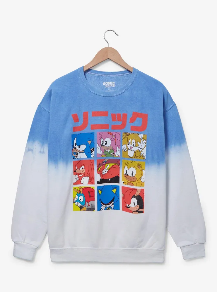 Sonic the Hedgehog Character Portraits Split Dye Crewneck - BoxLunch Exclusive