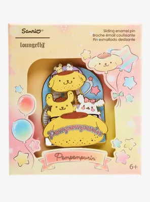 Loungefly Pompompurin And Friends Carnival Sliding 3 Inch Enamel Pin