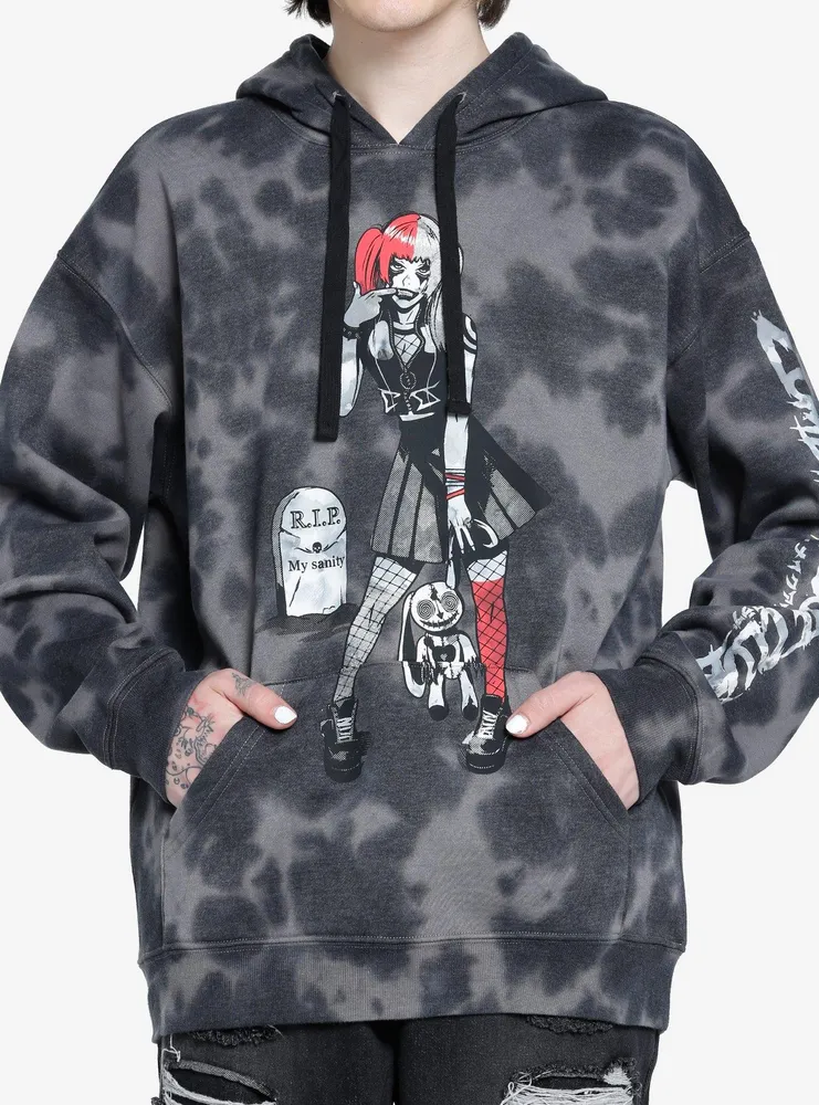 Zombie Makeout Club Goth Clown Girl Hoodie