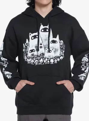 Forest Creatures & Mushrooms Hoodie By Guild Of Calamity