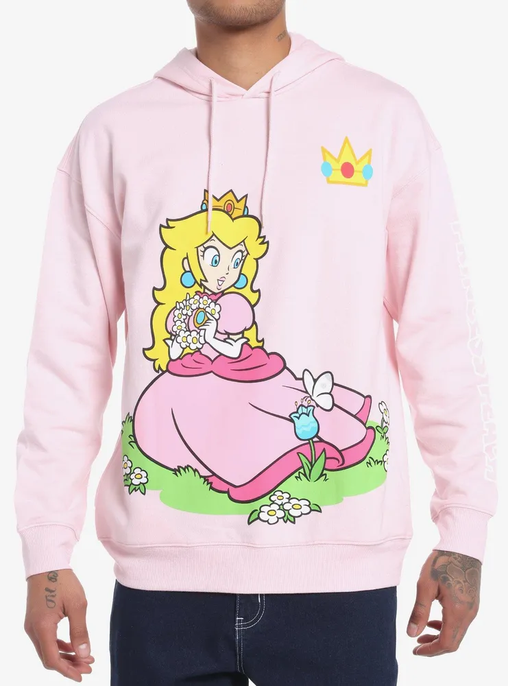 Super Mario Princess Peach Jumbo Print Hoodie