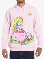 Super Mario Princess Peach Jumbo Print Hoodie