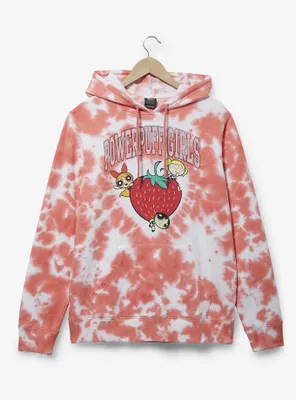 The Powerpuff Girls Strawberry Tie-Dye Hoodie - BoxLunch Exclusive
