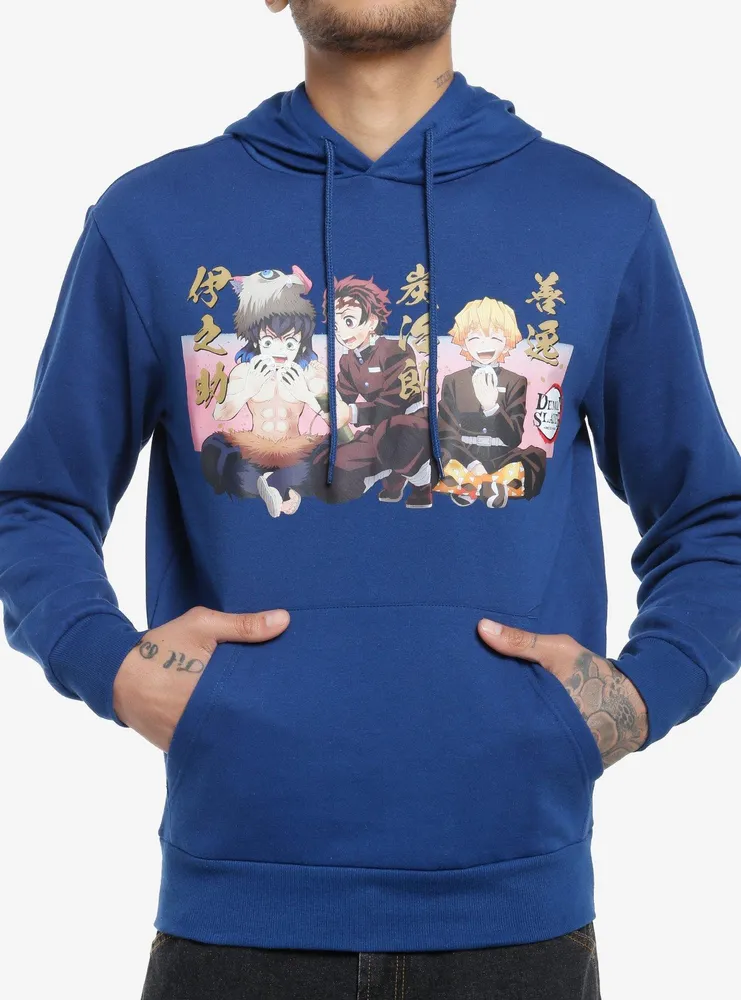 Demon Slayer: Kimetsu No Yaiba Trio Eating Hoodie