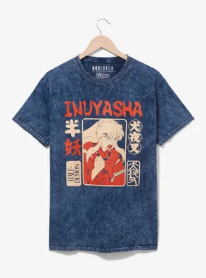InuYasha Tonal Portrait Mineral Wash T-Shirt - BoxLunch Exclusive