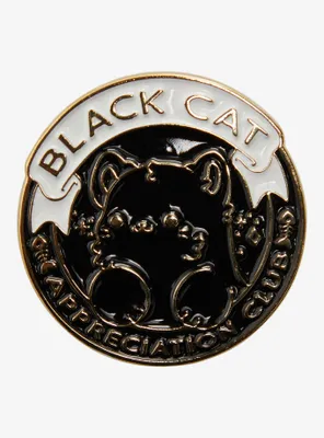 Black Cat Enamel Pin By Bright Bat Design