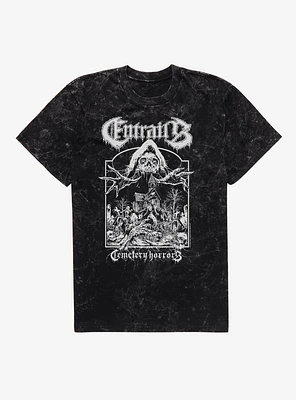 Entrails Cemetery Horrors Mineral Wash T-Shirt