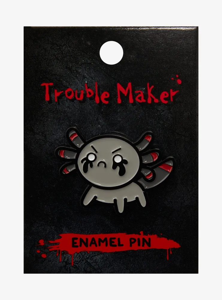 Emo Axolotl Enamel Pin