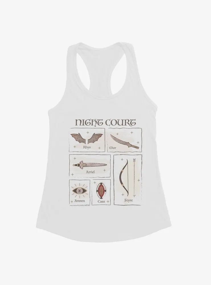 A Court Of Mist & Fury Night The Inner Circle Womens Tank Top