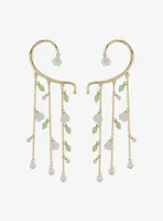 Thorn & Fable Floral Pearl Ear Cuff Set