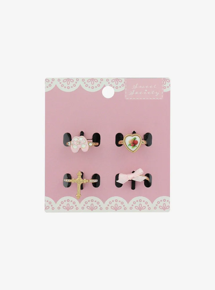 Sweet Society Ballet Heart Ring Set