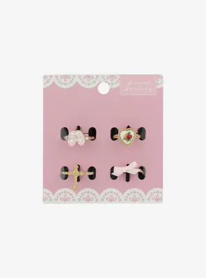 Sweet Society Ballet Heart Ring Set