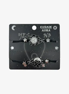 Cosmic Aura Sun & Moon Planchettes Best Friend Cord Bracelet Set