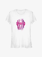 Marvel Spider-Man: Across the Spider-Verse Glitchy Spider-Gwen Symbol Girls T-Shirt