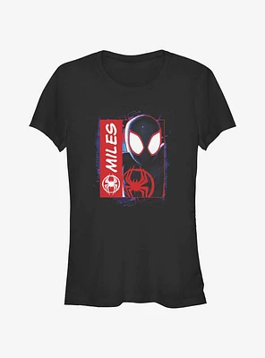 Marvel Spider-Man: Across the Spider-Verse Miles Morales Is Spider-Man Girls T-Shirt Hot Topic Web Exclusive