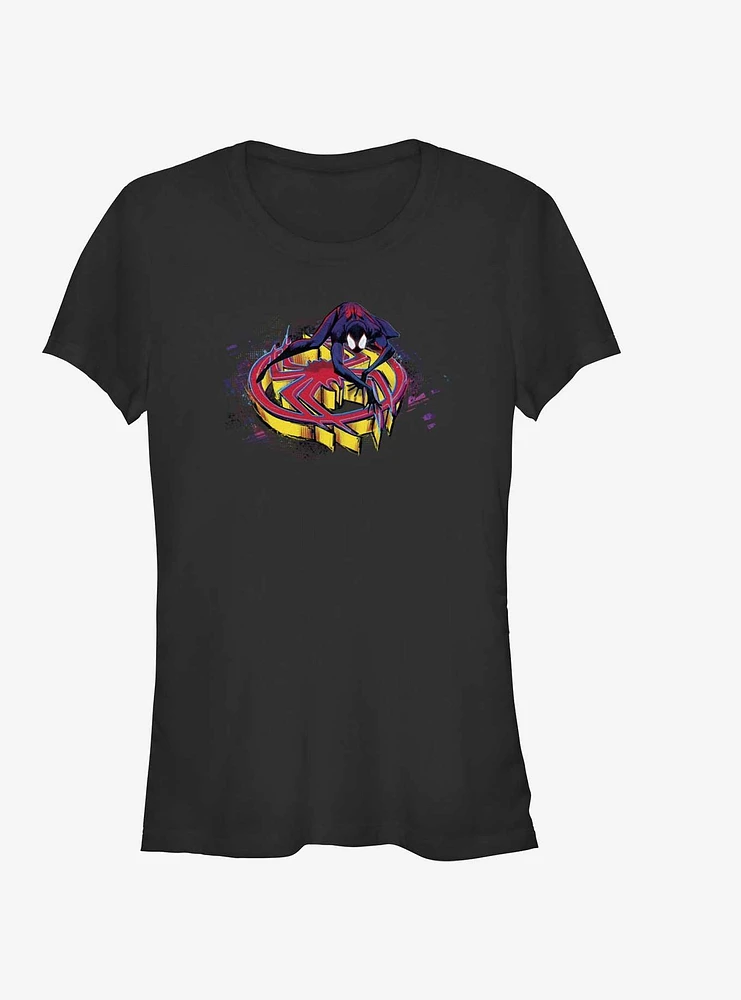 Marvel Spider-Man: Across the Spider-Verse Miles Morales Spider Crawl Girls T-Shirt