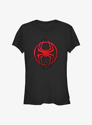 Marvel Spider-Man: Across the Spider-Verse Miles Morales Spider Icon Girls T-Shirt