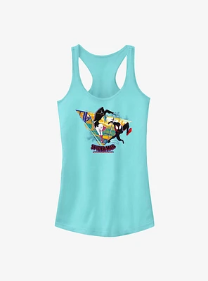 Marvel Spider-Man: Across the Spider-Verse Cityscape Spiders Girls Tank