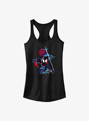 Marvel Spider-Man: Across the Spider-Verse Glitchy Miles Morales Girls Tank