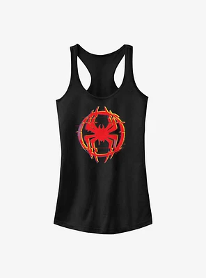Marvel Spider-Man: Across the Spider-Verse Glitchy Miles Morales Logo Girls Tank