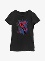 Marvel Spider-Man: Across the Spider-Verse Miguel O'Hara Web Launch Youth Girls T-Shirt