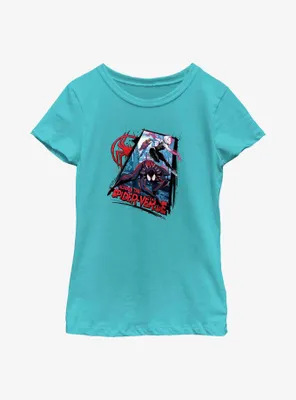 Marvel Spider-Man: Across the Spider-Verse Spider Trio Youth Girls T-Shirt