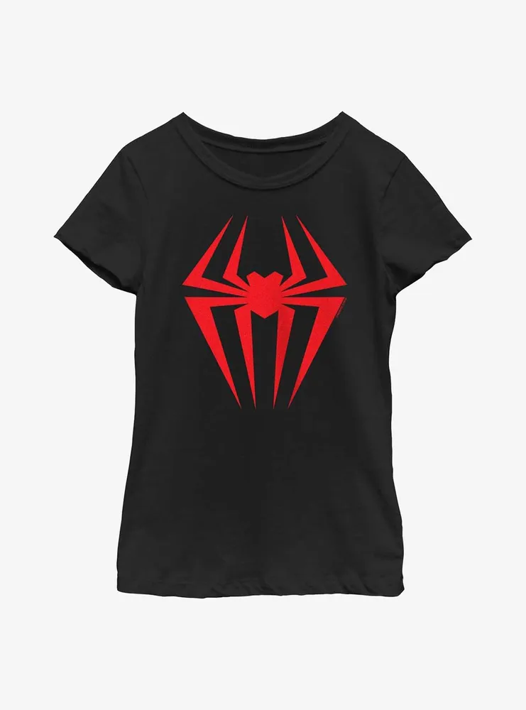 Marvel Spider-Man: Across the Spider-Verse Spider-Gwen Logo Youth Girls T-Shirt