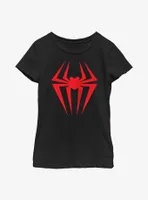 Marvel Spider-Man: Across the Spider-Verse Spider-Gwen Logo Youth Girls T-Shirt