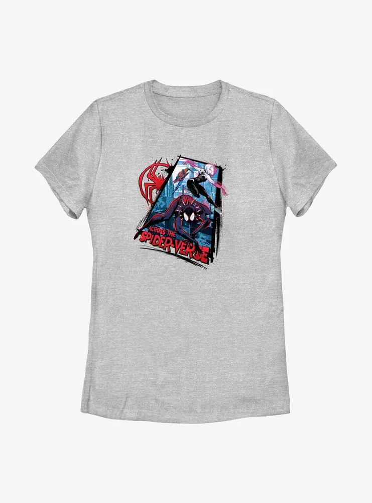 Marvel Spider-Man: Across the Spider-Verse Spider Trio Womens T-Shirt