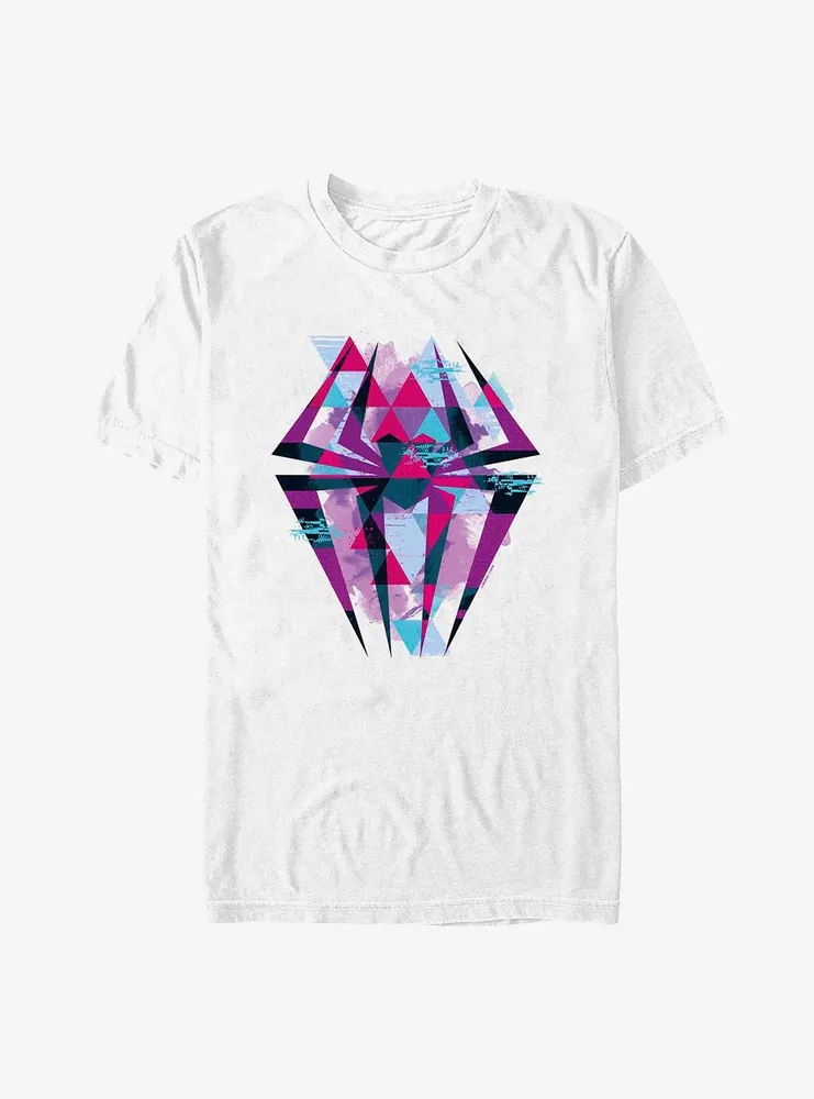 Marvel Spider-Man: Across the Spider-Verse Geometric Spider-Gwen Symbol T-Shirt