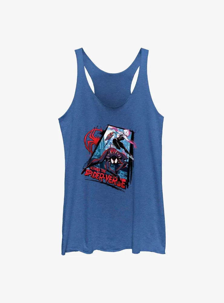 Marvel Spider-Man: Across the Spider-Verse Spider Trio Womens Tank Top