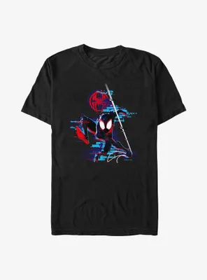 Marvel Spider-Man: Across the Spider-Verse Glitchy Miles Morales T-Shirt
