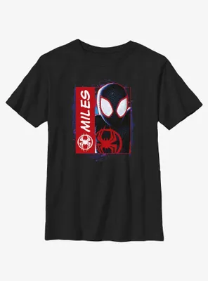 Marvel Spider-Man: Across the Spider-Verse Miles Morales Is Spider-Man Youth T-Shirt BoxLunch Web Exclusive