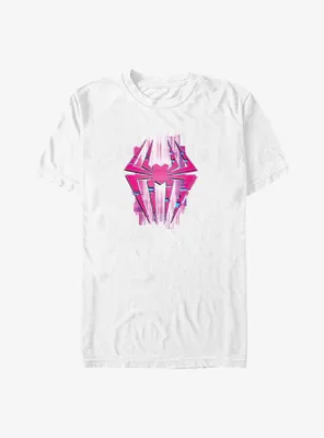 Marvel Spider-Man: Across the Spider-Verse Glitchy Spider-Gwen Symbol T-Shirt