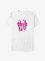 Marvel Spider-Man: Across the Spider-Verse Glitchy Spider-Gwen Symbol T-Shirt