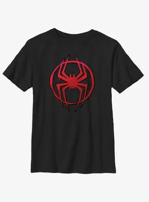 Marvel Spider-Man: Across the Spider-Verse Miles Morales Spider Icon Youth T-Shirt