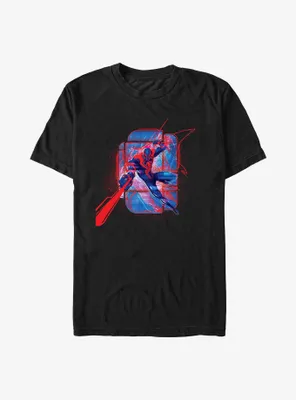 Marvel Spider-Man: Across the Spider-Verse Miguel O'Hara Shooting Webs T-Shirt