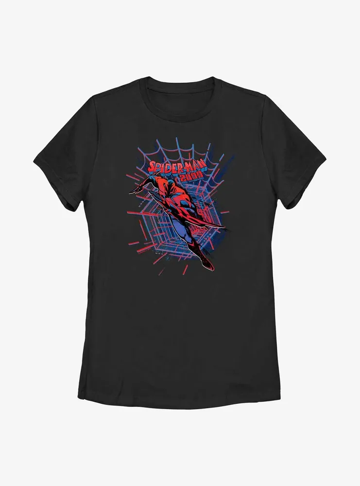 Marvel Spider-Man: Across the Spider-Verse Miguel O'Hara Web Launch Womens T-Shirt