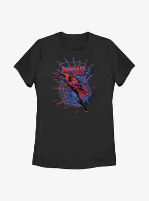 Marvel Spider-Man: Across the Spider-Verse Miguel O'Hara Web Launch Womens T-Shirt