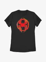 Marvel Spider-Man: Across the Spider-Verse Glitchy Miles Morales Logo Womens T-Shirt