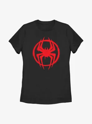 Marvel Spider-Man: Across the Spider-Verse Miles Morales Logo Womens T-Shirt