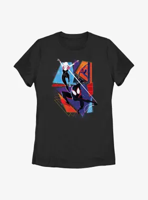 Marvel Spider-Man: Across the Spider-Verse Spider-Gwen Miguel O'Hara and Miles Morales Poster Womens T-Shirt