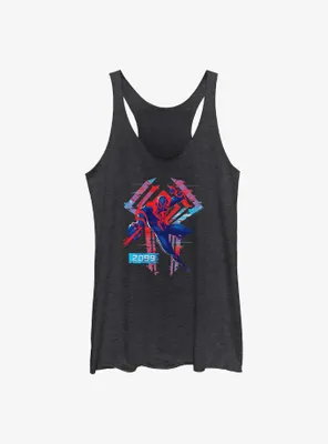 Marvel Spider-Man: Across the Spider-Verse Miguel O'Hara 2099 Badge Womens Tank Top