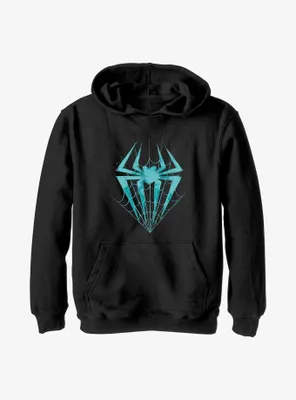 Marvel Spider-Man: Across the Spider-Verse Spider-Gwen Logo Webs Youth Hoodie