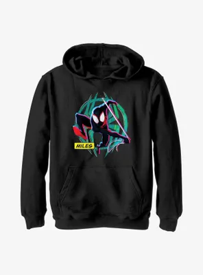 Marvel Spider-Man: Across the Spider-Verse Miles Morales Badge Youth Hoodie