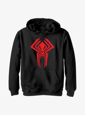 Marvel Spider-Man: Across the Spider-Verse Miguel O'Hara 2099 Logo Youth Hoodie